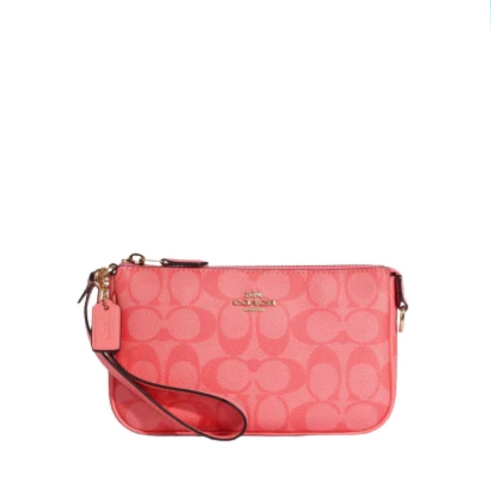 COACH Nolita 19 in Pink Lemonade Signature Canvas